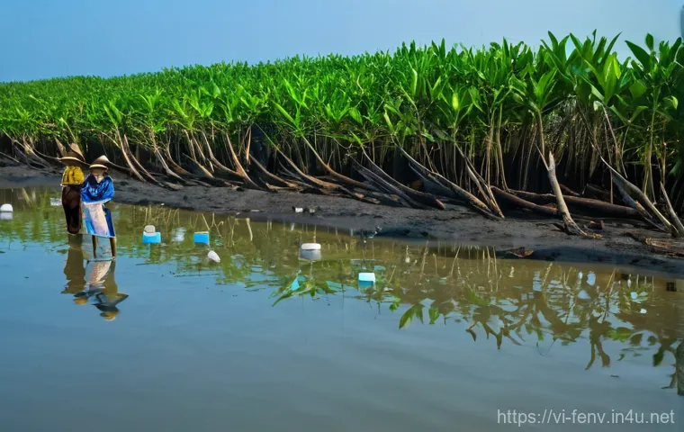 기후 변화 예측 - **Drought's Embrace on a Vietnamese Rice Field:**
    A wide, poignant shot of a parched agricultura...