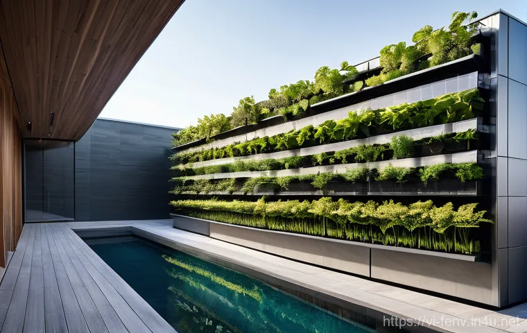 그린빌딩 인증 - **Healthy, Serene Green Home Interior:** A bright and airy modern Vietnamese living room, bathed in ...