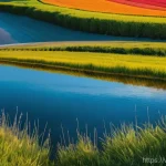 지속 가능한 관광 산업 - Here are three detailed image prompts in English, adhering to all the specified guidelines: