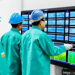 Home 23 디지털 환경 관리 시스템 - A modern industrial facility in Vietnam equipped with advanced environmental monitoring technology: ...